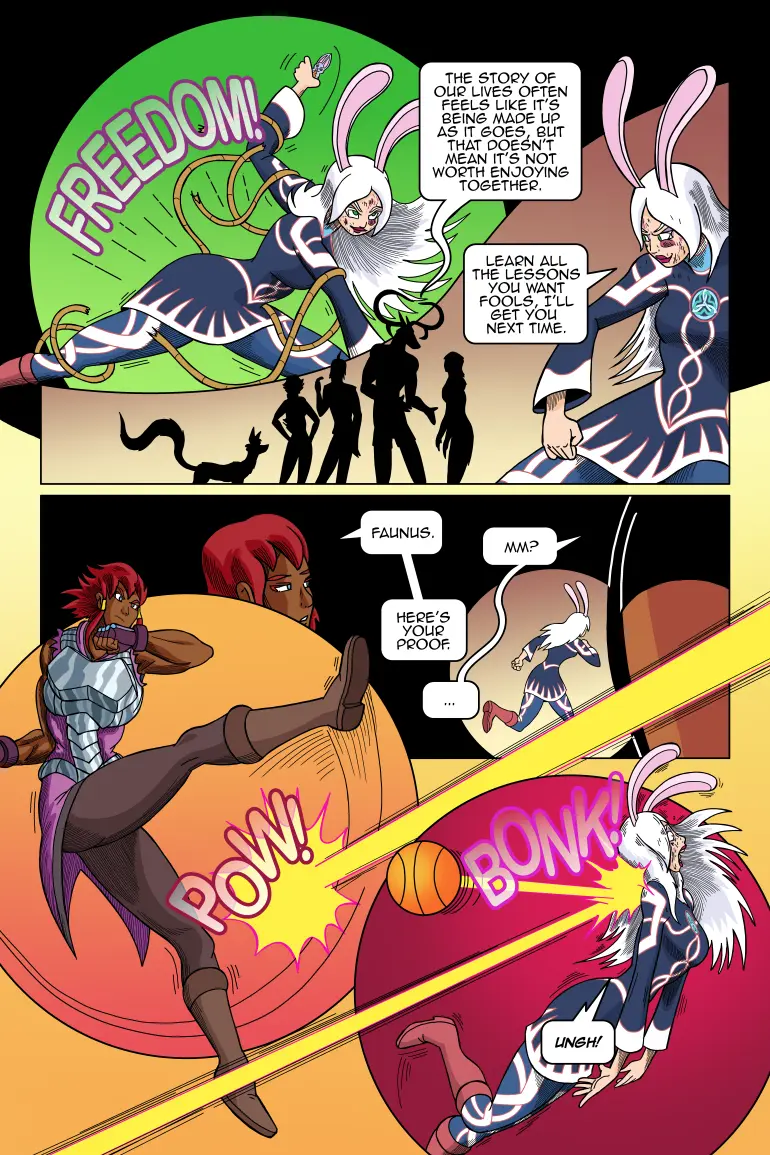 Saffron is from a fantastical world and is thus not familiar with the rules of basketball.